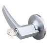 EZ-FLO Straight Lever Handle Entry Door Lockset, Reversible for Right/Left