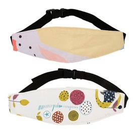 Pack of 2 Head Holder, Child Seat, Car, Adjustable Headband for Child Seats, Headrest Car, Children's Headrest, Child Seat, Car Headrest, Children, Neck Support with Belt Protection for Safe Sleep