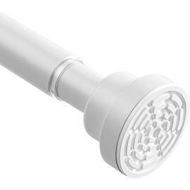 Tension Curtain Rod 30 To 64 Inch White Tension Rods Adjustable Spring Loaded Curtain Rods 7/8" Curtain Rods No Drilling Tension Rods For Windows Bedroom Closet Doorway Door