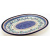 Polish Pottery Market Oval Medium Platter, 13.5" L, 10.5" W,