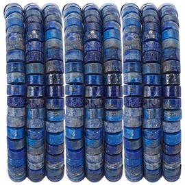WEBEEDY 155 Stück Natürliche Lapislazuli Perlen Blau Lose Abstandperle Natürliche Steinperlen Für Die Herstellung von Schmuck Armbänder Ohrringe Mala Halskette Handwerk 2x4mm