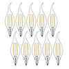 CRLight ETL Listed 2W Dimmable LED Candelabra Bulb 2700K Warm