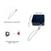 HXymxkeqi Retractable Cable Lock with Double-Sided Adhesive ABS Remote Control