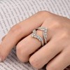 SHELOVES Vintage Ring Enhancer for Engagement Rings Curved Enhancer Guard
