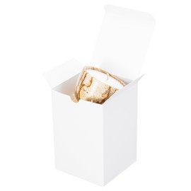 UnicoPak 10 Pack 4x4x6 White Gift Boxes, Ideal for Candle, Ornament, Mug, Glass, Jar, Great for Gift-giving and Storing or Organizing Small Items