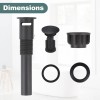 Bathroom Wash Basin Drainer Siphon, Oil Rubbed Bronze Vessel Sink