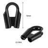 USAMILY 2 Pack Stainless Steel Rope Tube Thimble with Gusset,