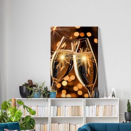 ATDMS Paint by Numbers Kit for Adults with Frame Wine Paint by Number with Easel DIY Wine Glass Adult Paint by Number Kits Paint by Numbers Kit on Canvas for Gift Home Wall Decor 8x12 Inch