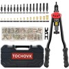 TOCHOVK 16-Inch Rivnut Tool Kit with 15 Metric and SAE