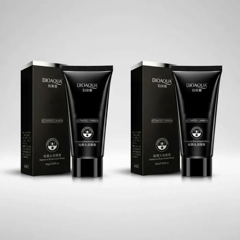 2 Pzs Mascarilla Facial Puntos Negros Carbón Activado 120gr