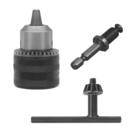 HOLEPU 763198-1 3/8" Drill Chuck Adapter for Makita Impact Driver, Impact Drill Bit Adapter Keyless Chuck 1/4" Hex Shank