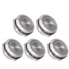Pack of 5 Metal Push Button Switches with LED, Mini