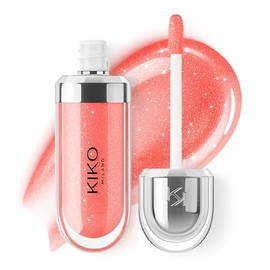 KIKO MILANO - Brillo de labios 3D Hydra suavizante para un aspecto 3D | 13 colores | Sin crueldad | No comedogénico | Maquillaje profesional | Fabricado en Italia, Coral suave