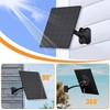 Vuebee 10W Solar Panel for Security Camera, 5V Micro USB