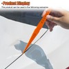 UHANBUT Car Door Panel Gap Alignment Gauge, Plastic Snake Ruler