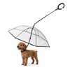 ENJOYING Dog Umbrella Small Breed, Clear Pet Umbrella Leash for
