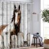 Artmyharbor Rustic Horse Shower Curtain