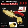 limontek HVAC Valve Core Removal Tool, R410A Mini Split Adapter,
