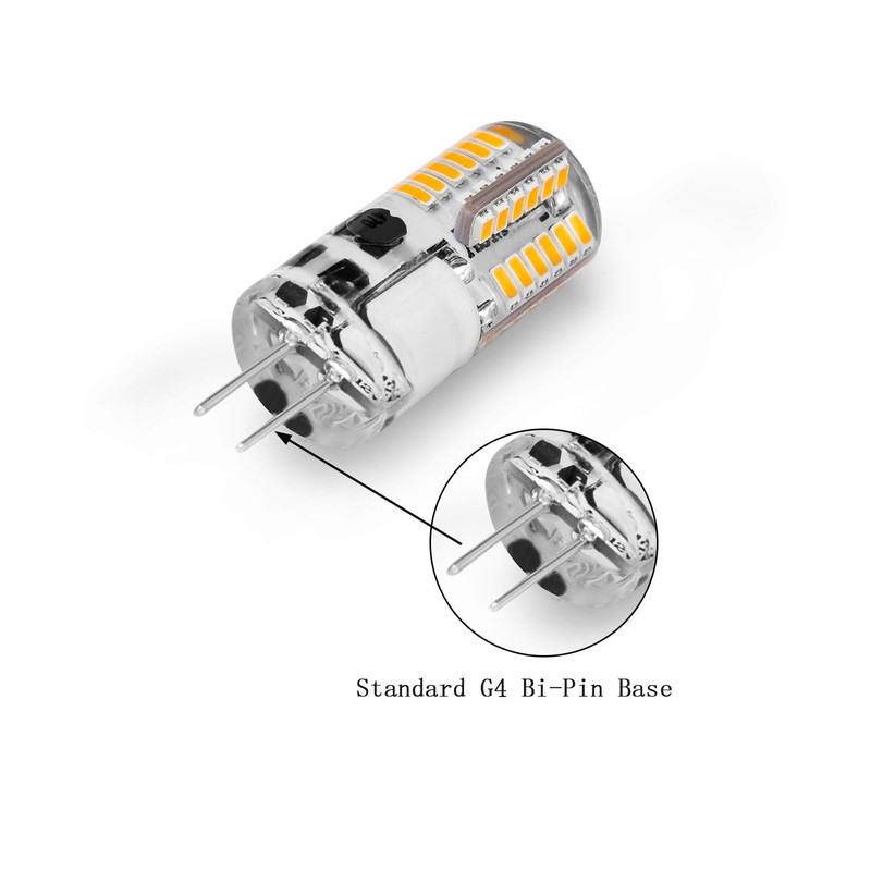 NQWKMZMDJ 10 Pack G4 LED Bulb 12V AC/DC, JC Bi-Pin