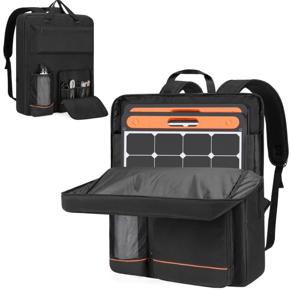 Hodrant Solar Panel Storage Bag, Travel Solar Panel Backpack Compatible