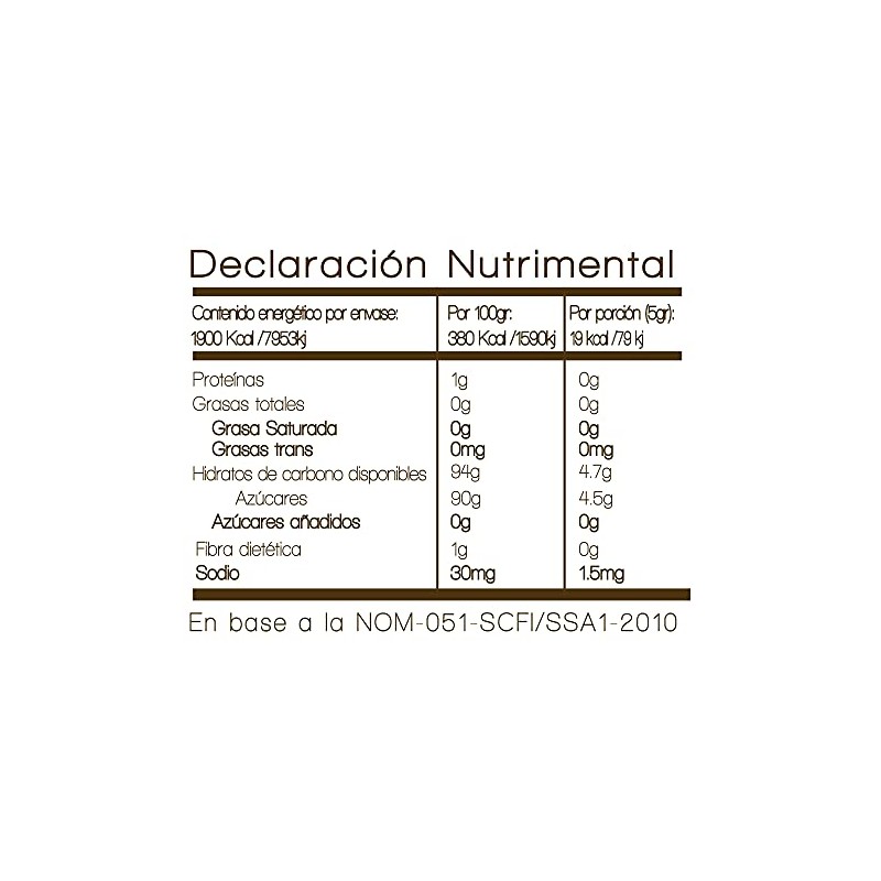 Enature Azúcar de Coco Orgánica, 500 g