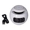 Multifunctional Bluetooth 5.0 Alarm Clock Speaker Rechargeable Ball Shape Portable