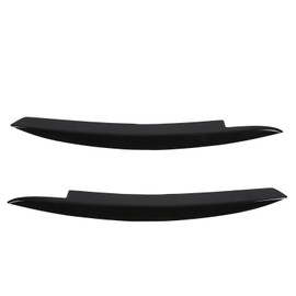 Pair Car Headlight Eyebrows Left Right Glossy Black Modification Replacement for 6 MK6 2008‑2012