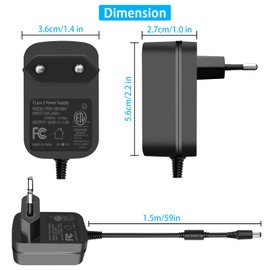 TKDY 18V 1A Guitar Pedal Power Supply Centre Minus Plug, Compatible with Joyo JP-01 JP-02 JP01 JP02 Guitar Effect Pedal
