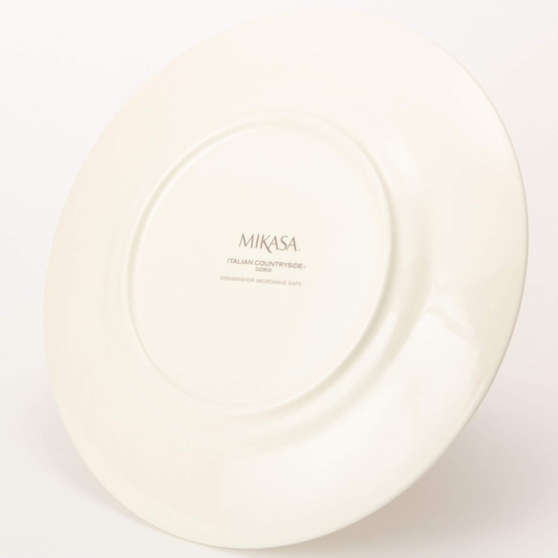 MIKASA T-770467 Italian Countryside Plate, White, Diameter 11.2 x Height