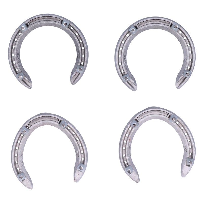 Aluminum Alloy AntiSlip Snow Speed Racing Horseshoes Kit Horse Training