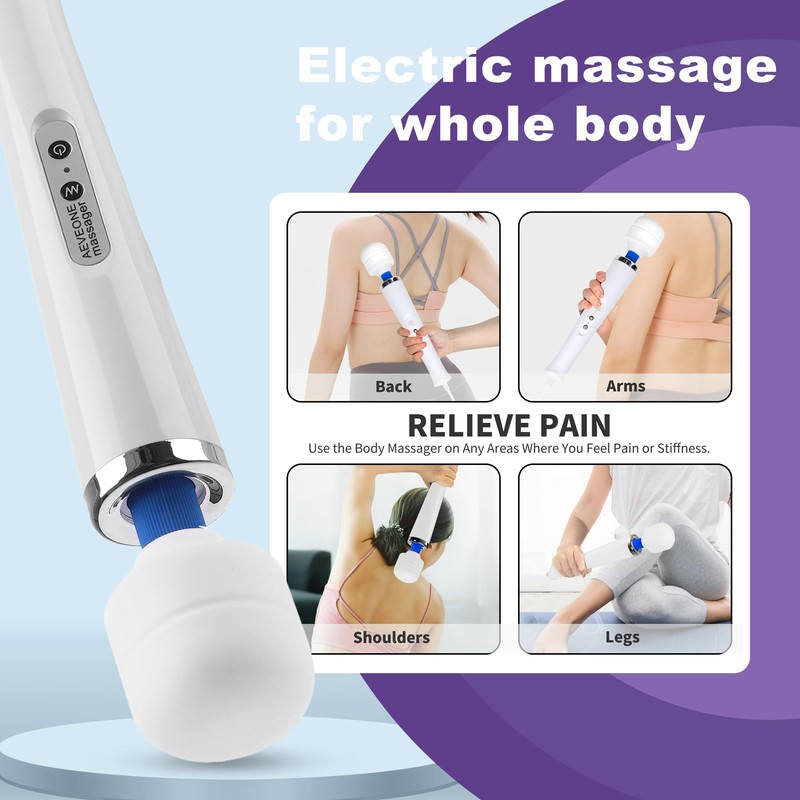 AEVEONE Wired Powerful Handheld Wand Massager, Strong Personal Vibration Massage