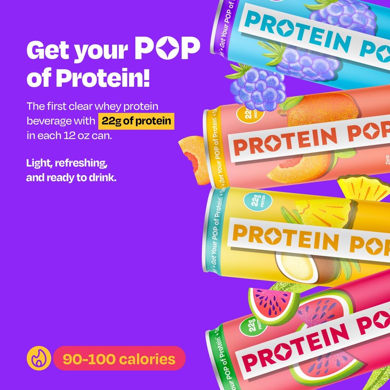 Protein Pop - Ready to Drink Clear Protein Shakes |