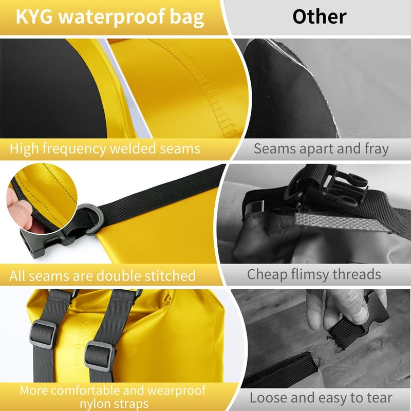 KYG Dry Bag, yellow, Sporty and casual style, suitable for