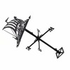 Stainless Steel Weather Vane Retro Farm Scene Garden Stake Weathervane