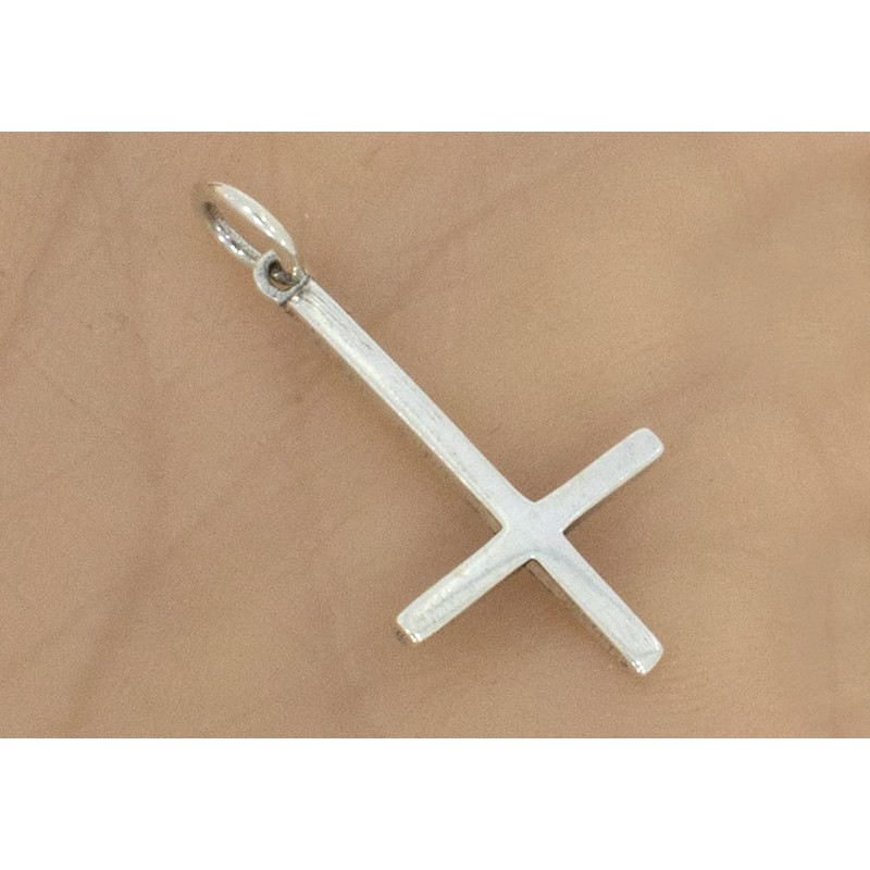Inverted Cross, Pendant Made from 925 Silver