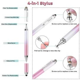 Penyeah Stylus Pens for Touch Screens (4 in 1),Universal Touch Screen Pen Pho...