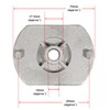 Spares2go Blade Boss Adaptor Hub 22.2mm compatible with Mountfield 421PD
