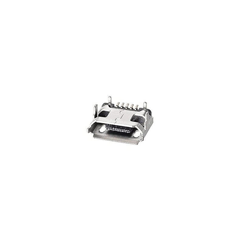 sourcing map Micro USB Female Connector, 5-Pin DIP 180 Degree,