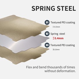 178x184MM for X Maker 3D Pinter Magnetic BasePlate Double Side PEI Build Plate Spring Steel Heated Bed Flex Print Platform