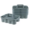 Hespama 6-Pack Cleaning Storage Caddy with Handle, Plastic Easy Carry