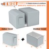 GCGOODS U-Shaped Air Conditioner Cover Set, Outdoor Air Conditioner Cover