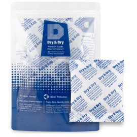 Dry & Dry 100 Gram [5 Packets] Premium Pure & Safe Silica Gel Desiccant Packets - Silica Gel Packets, Silica Gel Packs, Silica Gel, Silica Packets