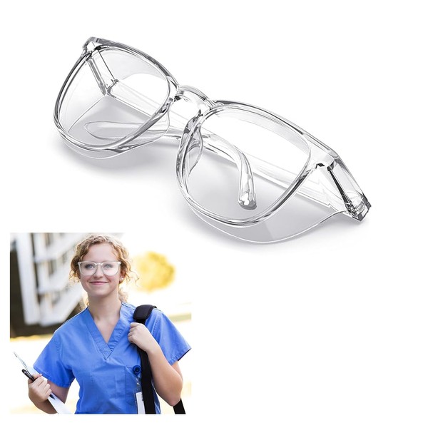 Stylish Safety Glasses, Safety Glasses Safety Goggles Anti Fog, Clear
