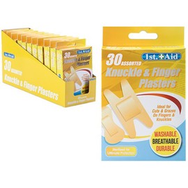 Knuckle & Finger Plasters - Assorted Durable Protection for All Finger Sizes - Perfect for Active Lifestyles - Pack of 30