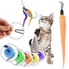 Cat Toys, Interactive Cat Toy 2PCS Retractable Wand Toy and