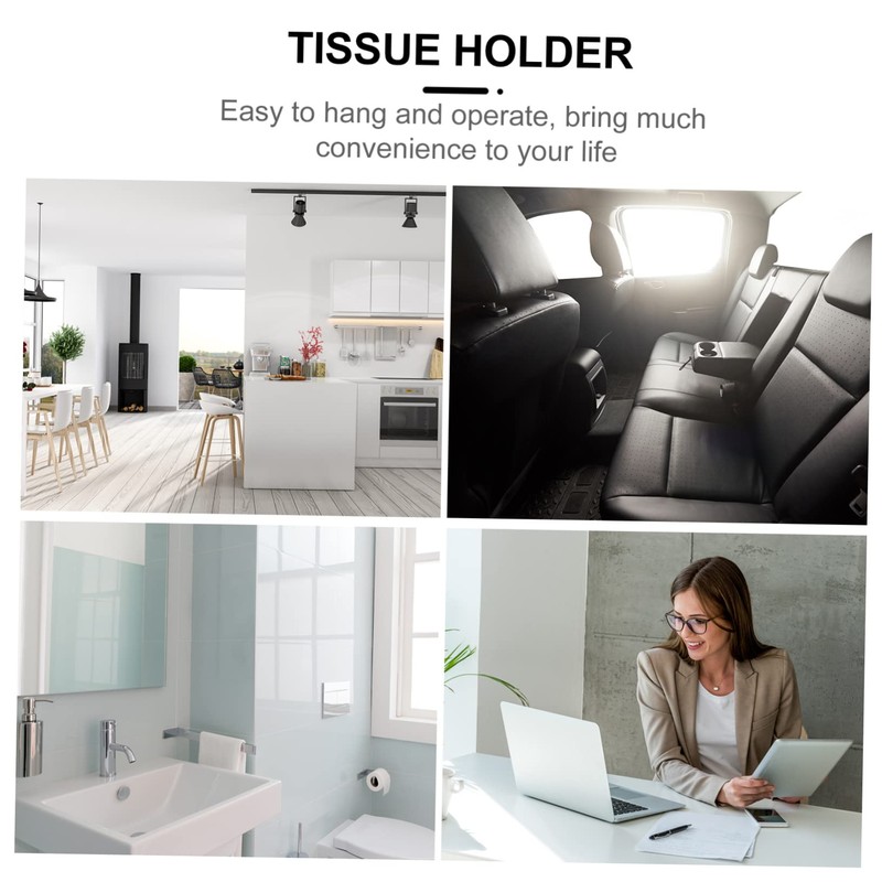 LABRIMP Sturdy Canvas Car Tissue Bag Portable Seat Organizer Wall-Mounted