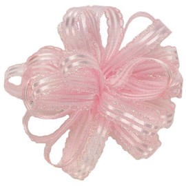 Offray 931707 Kendra Craft Ribbon, 5/8-Inch Wide by 25-Yard Spool, Light Pink/Opal