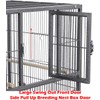Single Stackable Center Divided Breeder Breeding Bird Flight Double Rolling