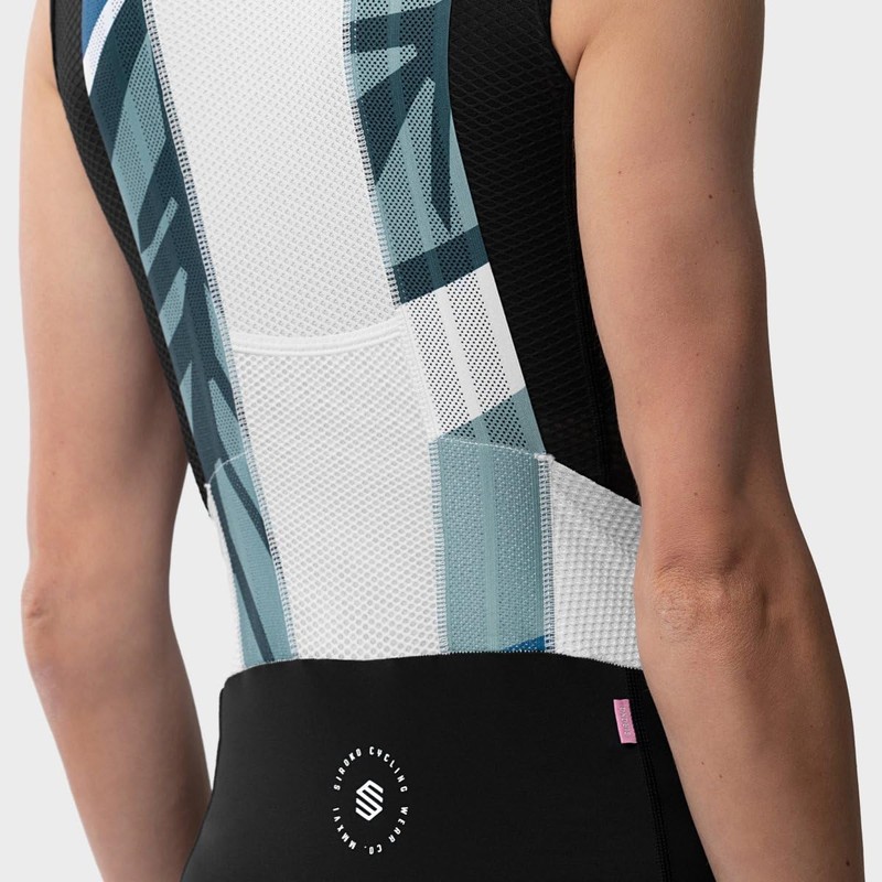 SIROKO - BX Jungle Women's Bib Shorts, Black/White/Green