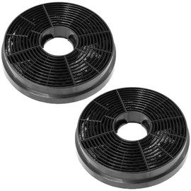 SPARES2GO Active Carbon Odour Filter compatible with Logik Cooker Hood/Vent Extractor (Pack of 2)